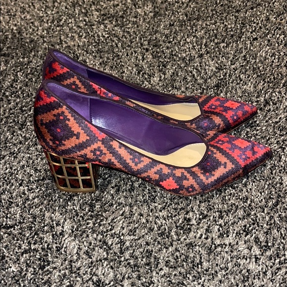 B Brian Atwood Shoes - Brian Atwood Karina Velvet Caged Heels